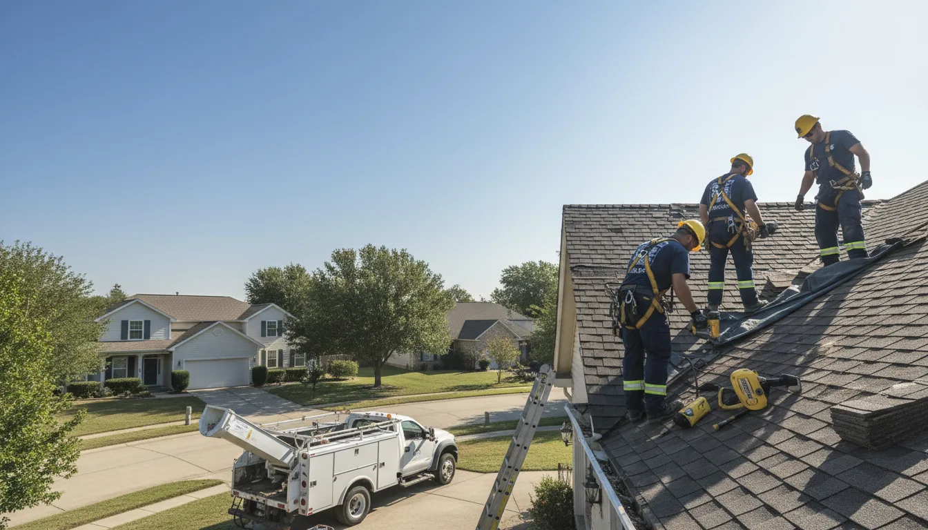Hail Damage Roof Repair in Coral, PA